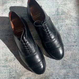 Brooks Brothers Classic Black Leather Oxfords